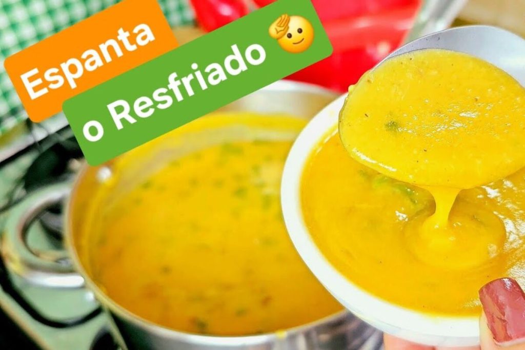 caldo cremoso de inhame