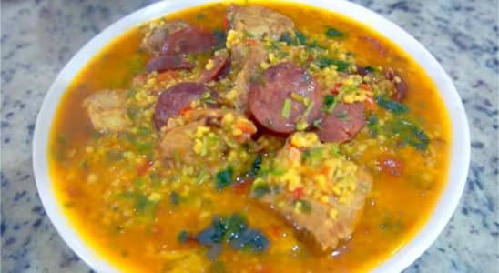 canjiquinha com carne de porco