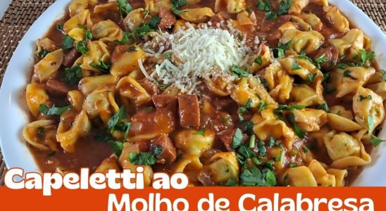 capeletti com calabresa