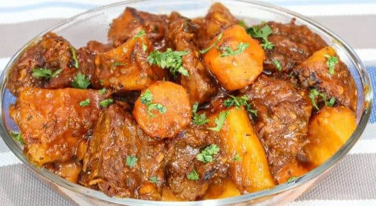 carne de panela suculenta