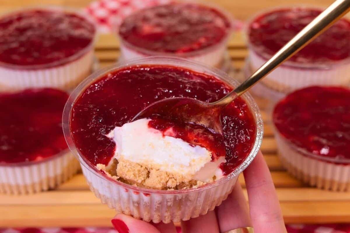 cheesecake de morango
