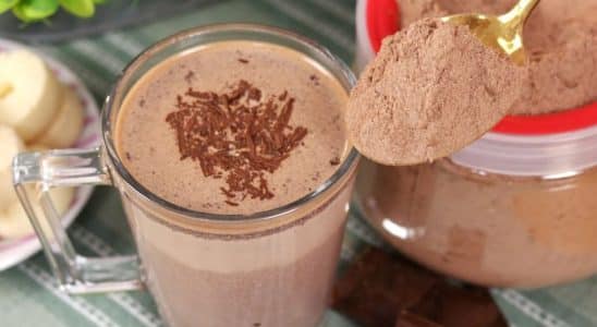 chocolate quente em pó