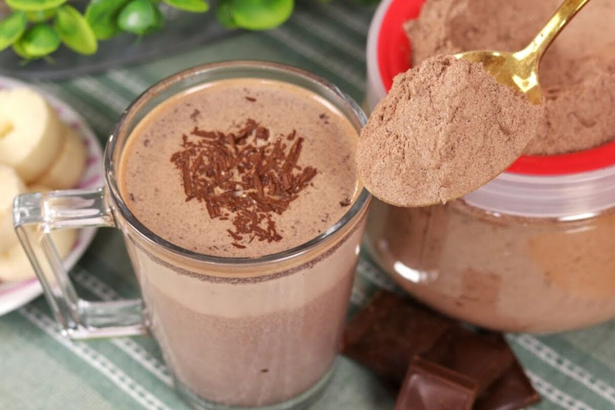 chocolate quente em pó