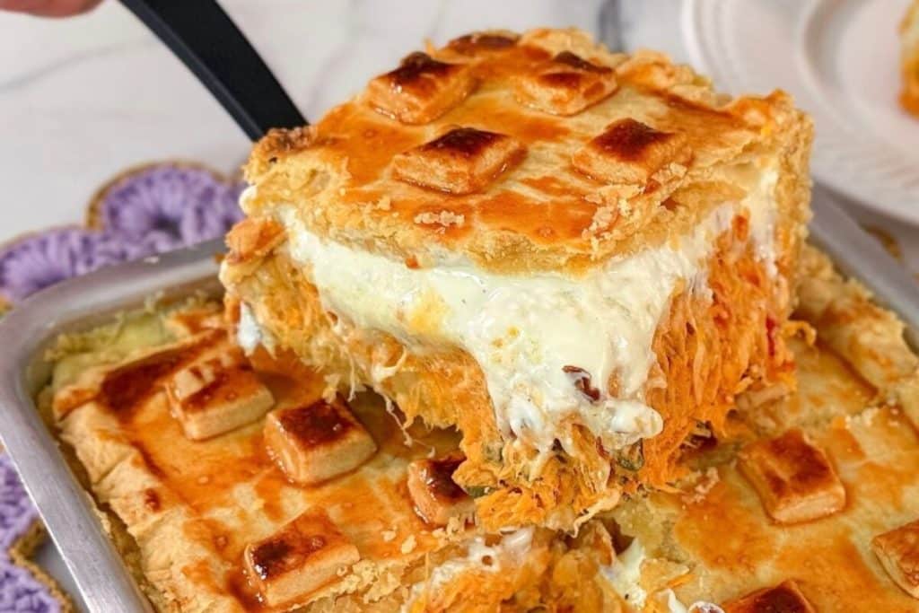 empadão de frango cremoso