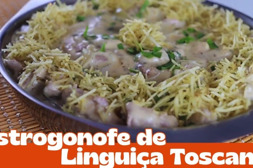 estrogonofe de linguiça
