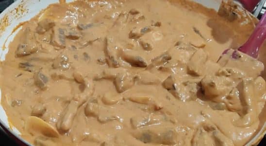 estrogonofe de restaurante