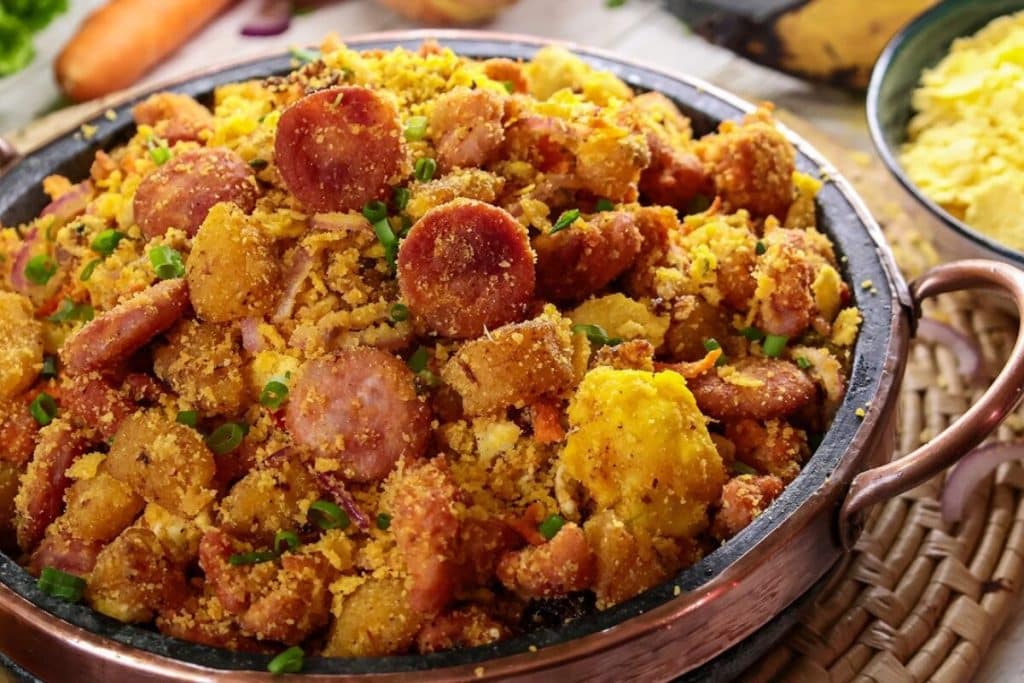 farofa de linguiça com banana