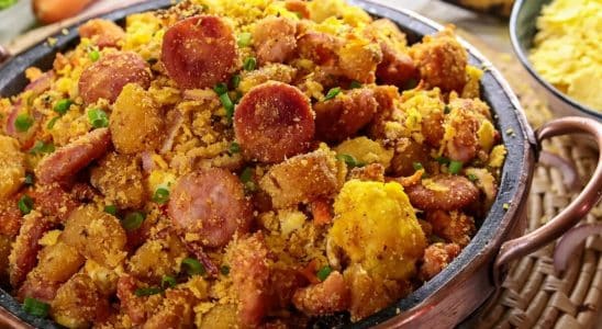 farofa de linguiça com banana