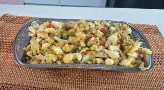 farofa de pão amanhecido