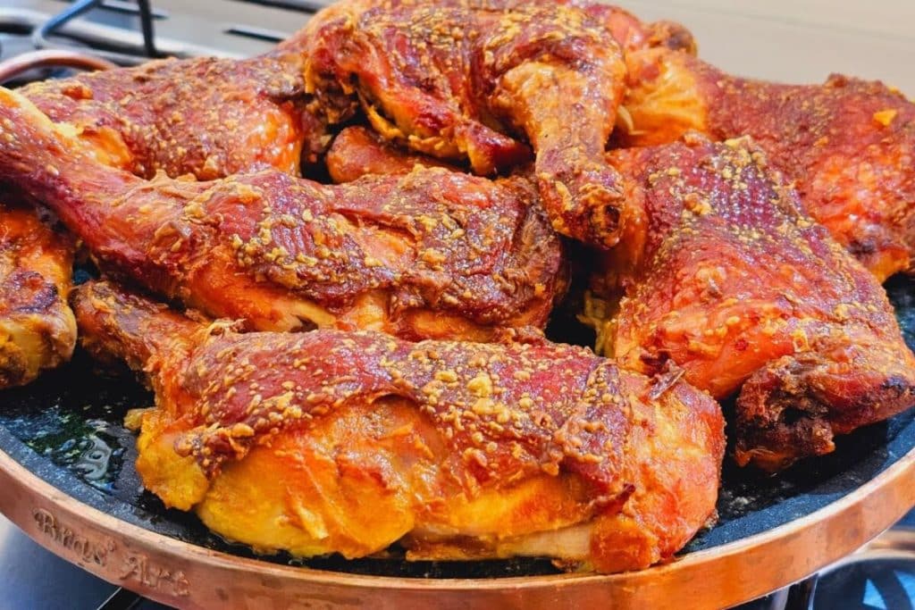 frango assado na maionese