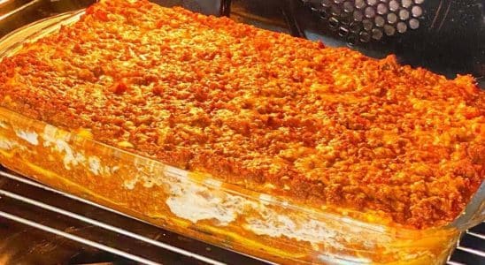 lasanha de carne moída