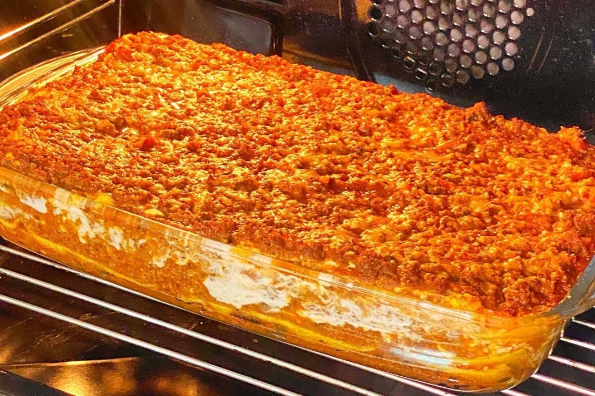 lasanha de carne moída