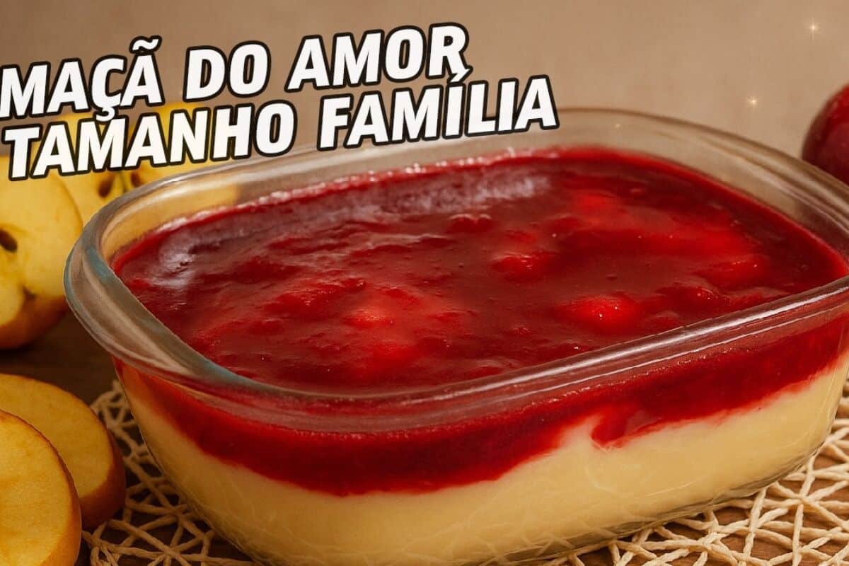 Maçã do amor na travessa com calda crocante, sobremesa linda e prática para a família inteira 13 macã do amor na travessa