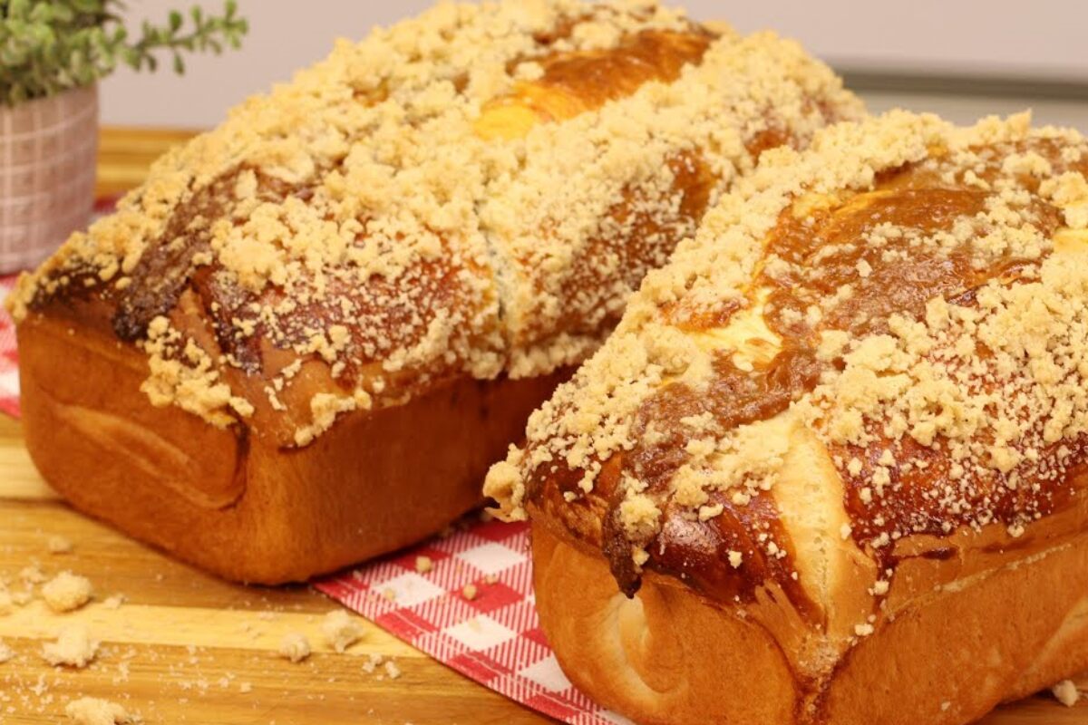 pão cuca de doce de leite