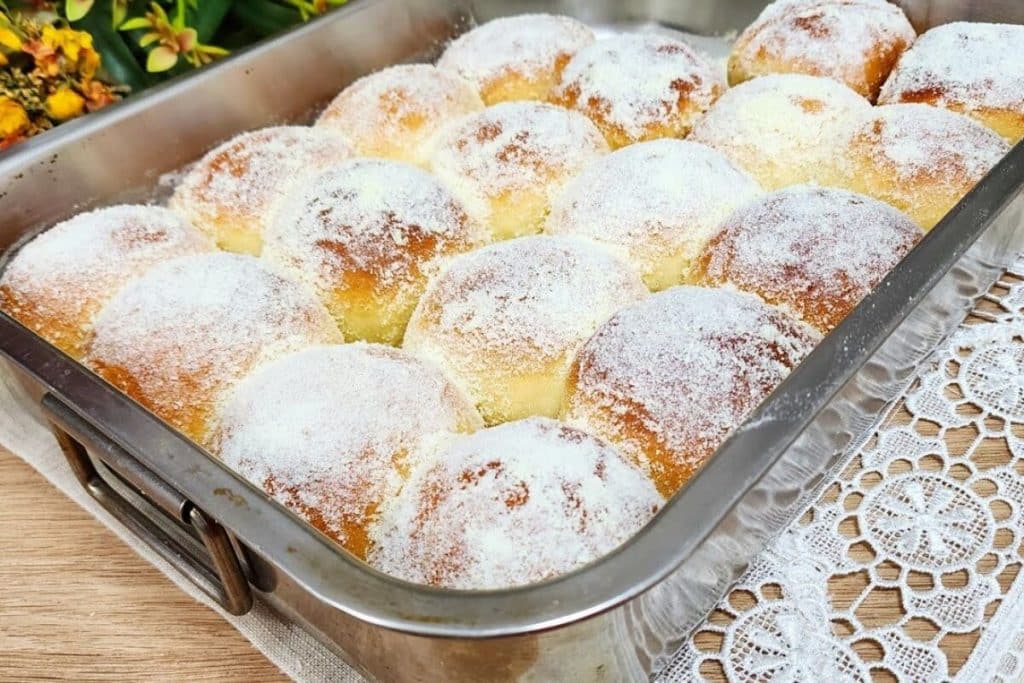Pão de moça fofinho e perfeito para o lanche da tarde ou café da manhã 106 pão de moça
