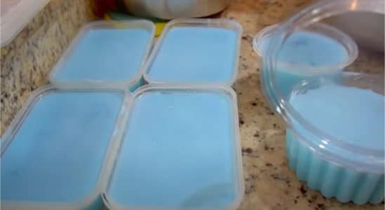 pasta de brilho caseira