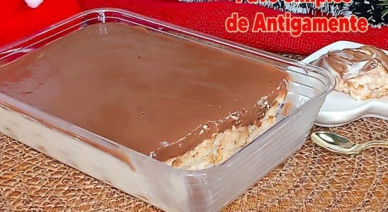 pavê simples de bolacha