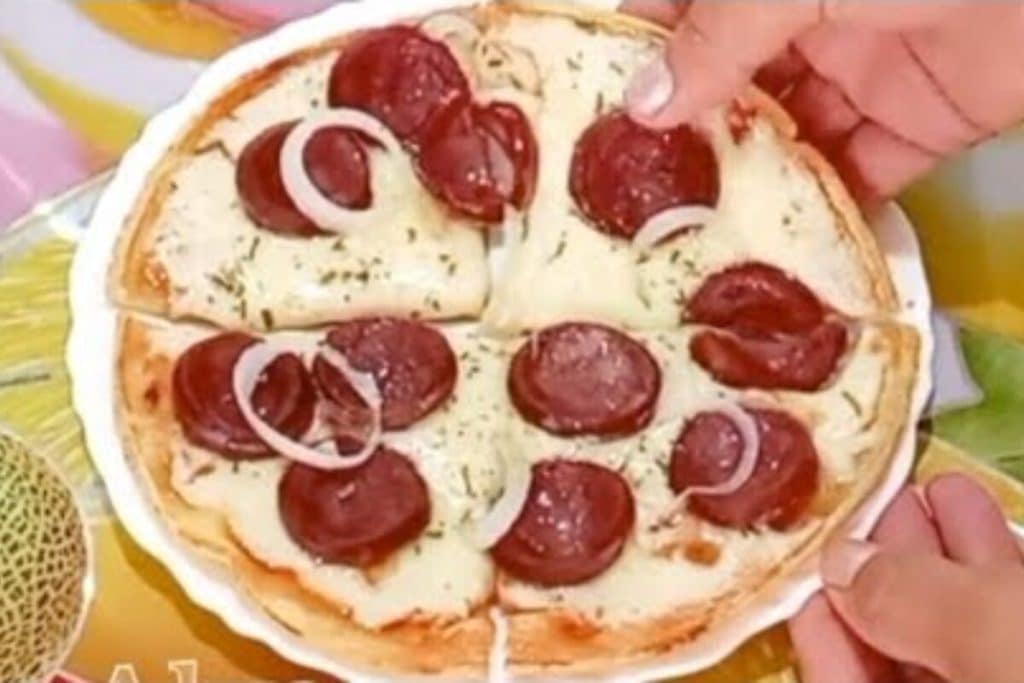 pizza de tapioca