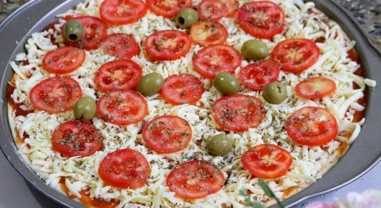 Pizza italiana caseira