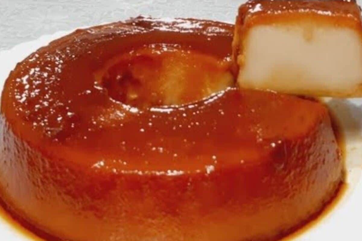 pudim de pão sem forno