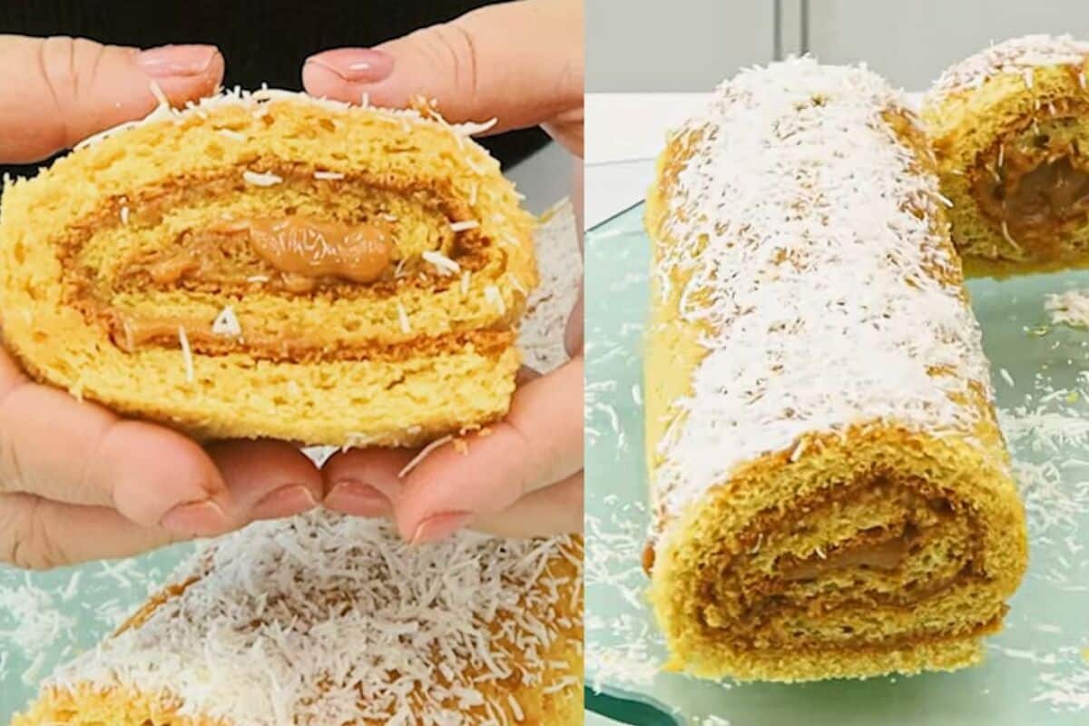 rocambole de doce de leite