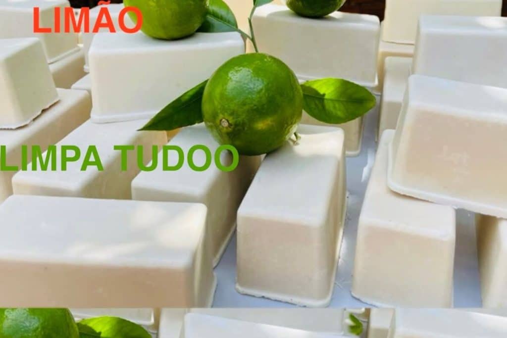 sabão caseiro de limão