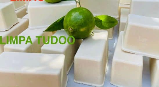 sabão caseiro de limão