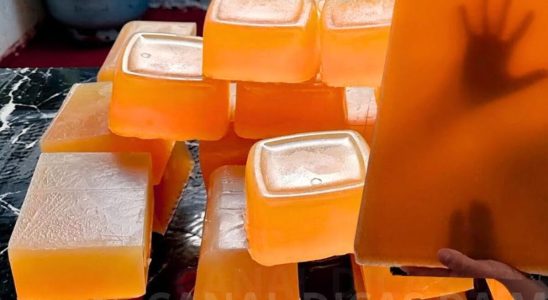 sabão glicerinado com óleo usado