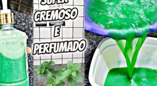 sabonete líquido de hortelã