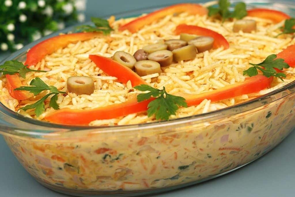 salpicão de frango cremoso