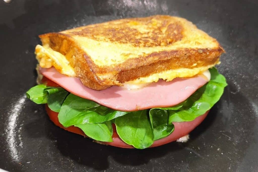 sanduíche de omelete