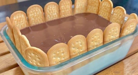 sobremesa cremosa na travessa