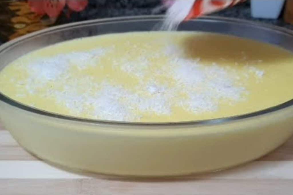 sobremesa de abacaxi com coco