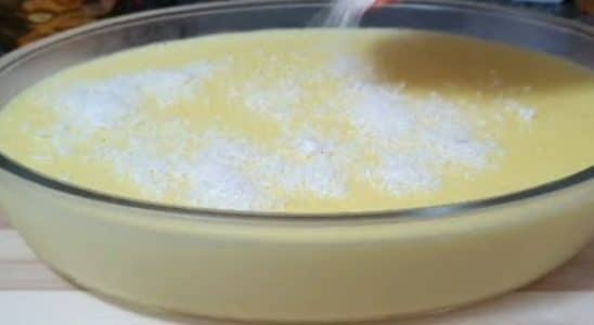 sobremesa de abacaxi com coco