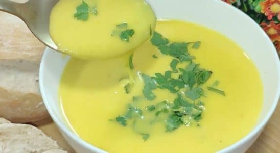 sopa cremosa de legume