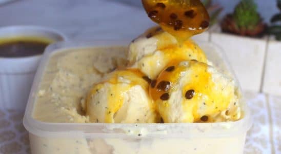 sorvete de maracujá