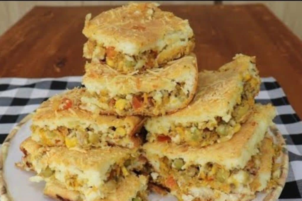 torta de arroz amanhecido