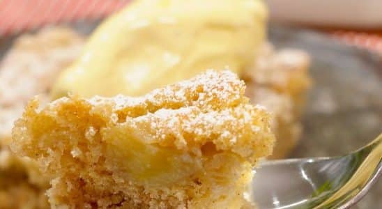 torta de banana cremosa