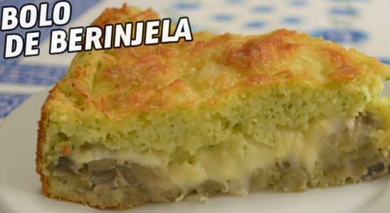 torta recheada de berinjela
