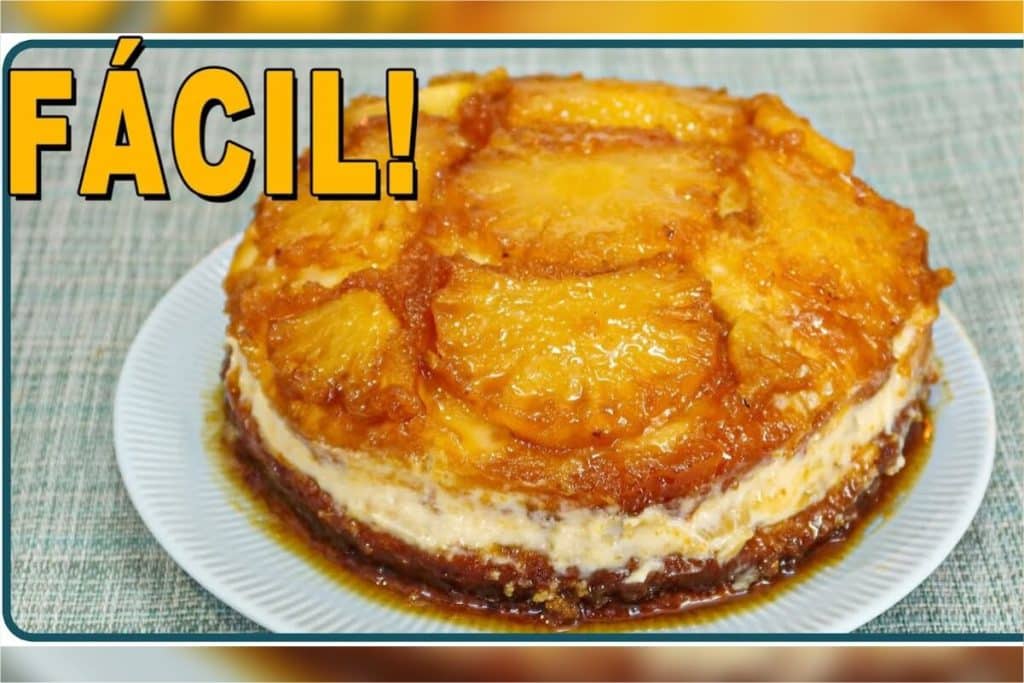 bolo de abacaxi com creme