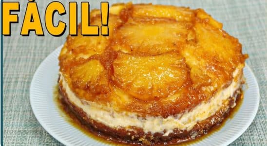 bolo de abacaxi com creme