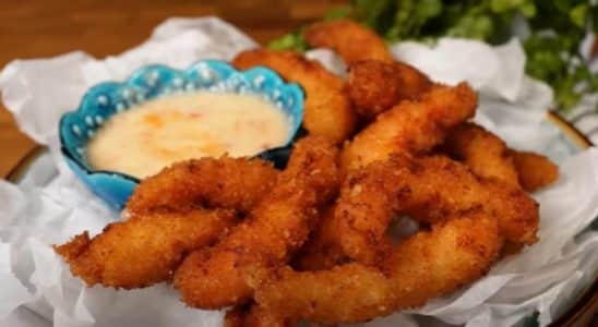 camarão frito crocante