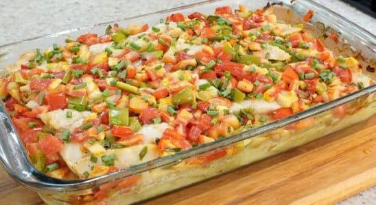 FILÉ DE MERLUZA NO FORNO