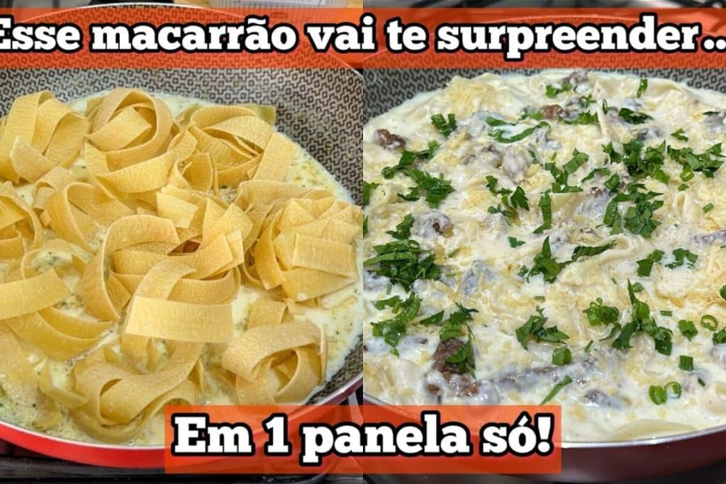 MACARRÃO AO MOLHO DE LEITE