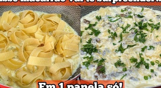MACARRÃO AO MOLHO DE LEITE