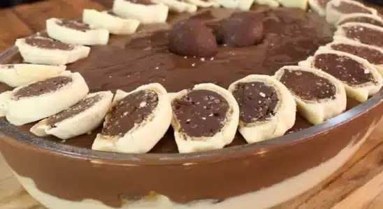 Ouro branco na travessa: sobremesa gelada e irresistível que todo mundo pede para repetir 1 OURO BRANCO NA TRAVESSA