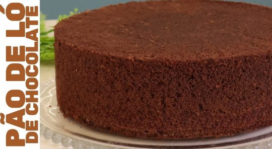 pão de ló de chocolate