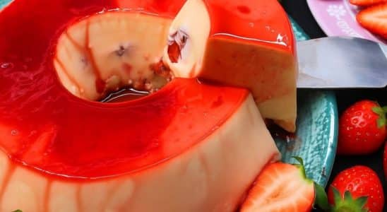 Pudim De Morango Do Amor