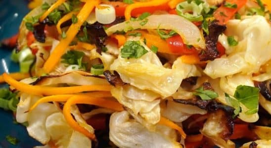 REPOLHO ASSADO COM LEGUMES