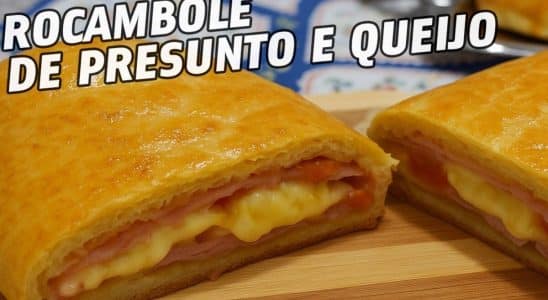 ROCAMBOLE DE PRESUNTO E QUEIJO